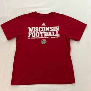Wisconsin Badgers 2011 Rose Bowl Shirt, Adidas, Large